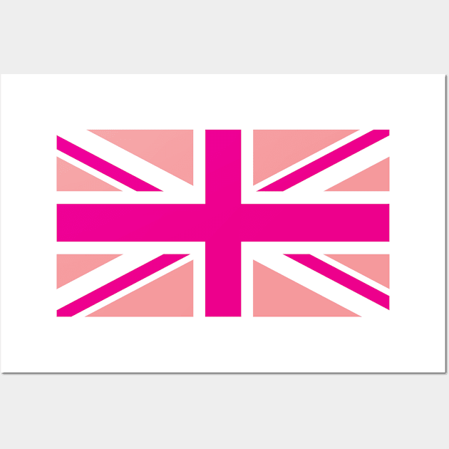 Pink Union Jack Wall Art by babydollchic